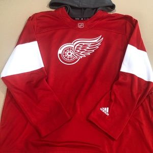 Adidas Detroit Redwings Jersey hoodie. 3XL